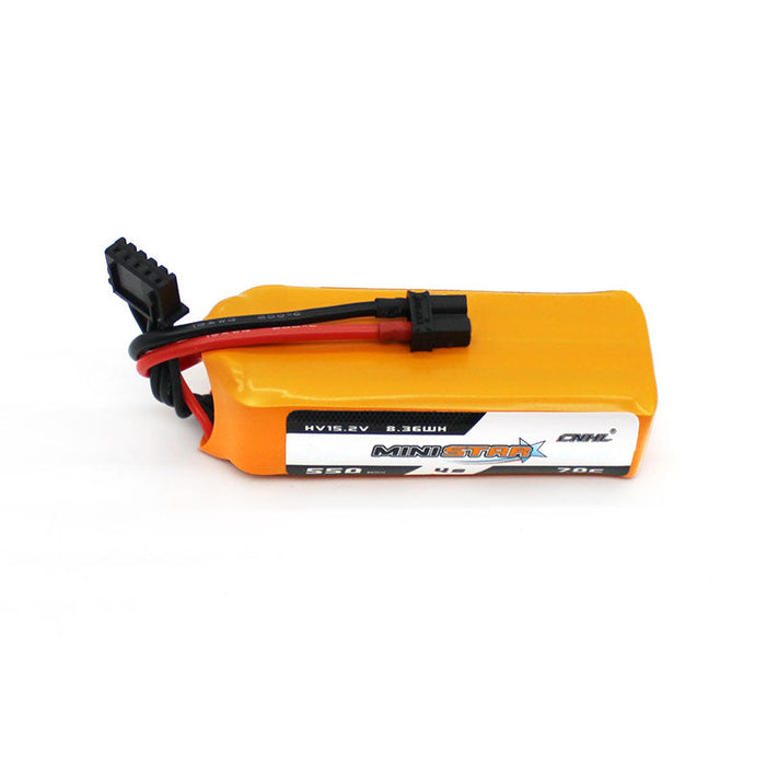 12 Packs CNHL MiniStar HV 550mAh 15.2V 4S 70C Lipo Battery with XT30U-UK Warehouse