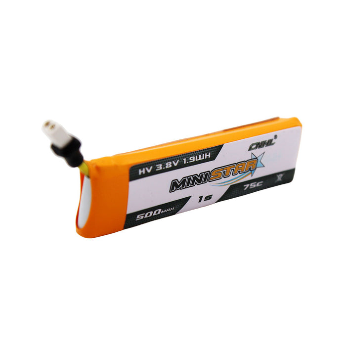 4 Packs CNHL MiniStar HV 500mAh 3.8V 1S 75C Lipo Battery with BT2.0 Plug