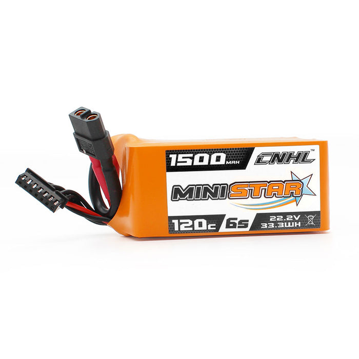 [Combo] 4 Packs CNHL MiniStar 1500mAh 22.2V 6S 120C Lipo Battery  with XT60 Plug - UK Warehouse