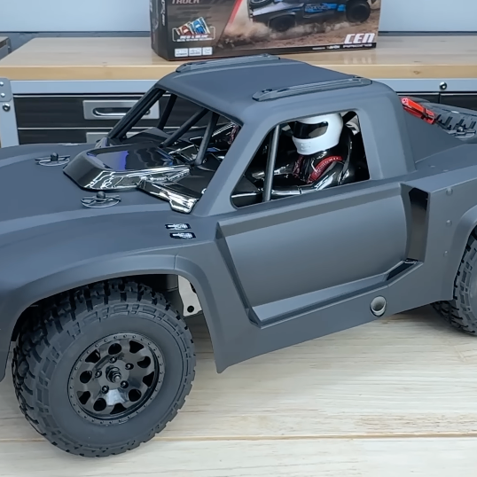 CEN Reeper SC 1/10 4WD brushless short course truck with matte black desert truck body for hands-on review