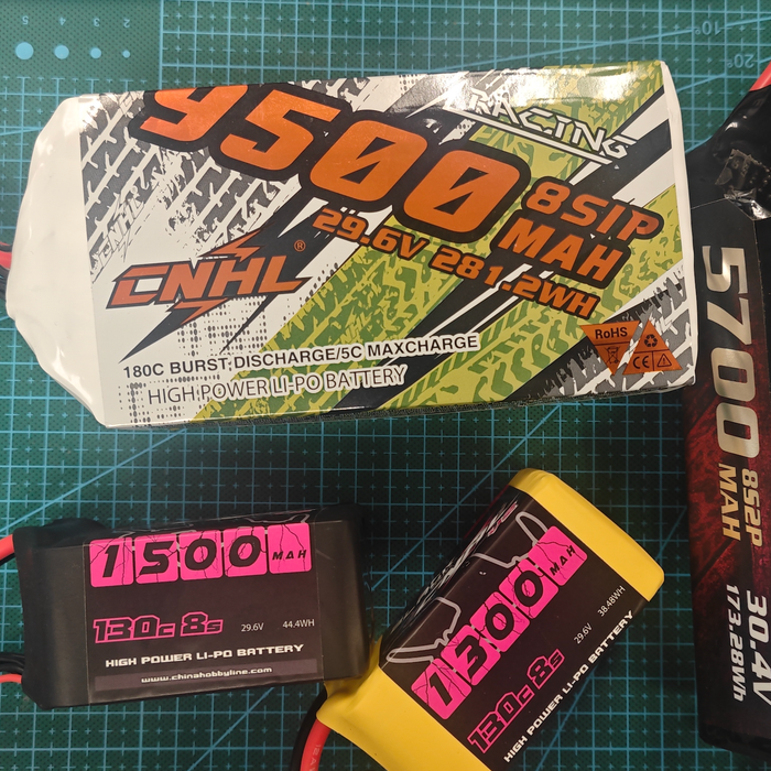 8S 29.6V LiPo battery powering high-performance RC cars EDF aircraft boats helicopters and FPV systems