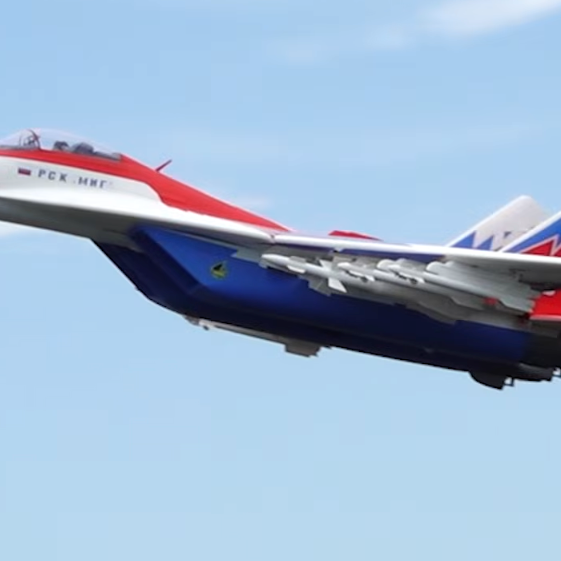 Freewing MiG-29 V2 Red Star twin 80mm EDF jet flying with thrust vectoring