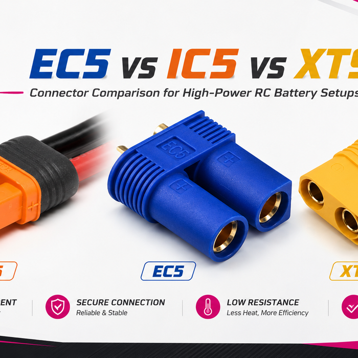 EC5 vs IC5 vs XT90: Which Connector Makes Sense for High-Power RC Setups