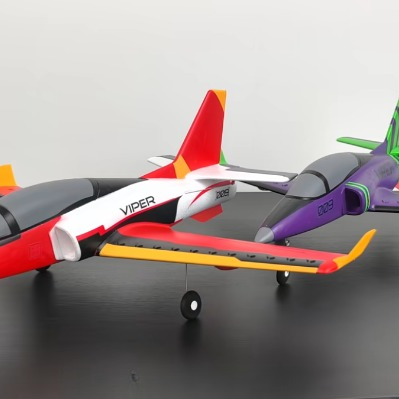 FMS and Arrows Hobby Viper 30mm EDF jets in red and purple color schemes