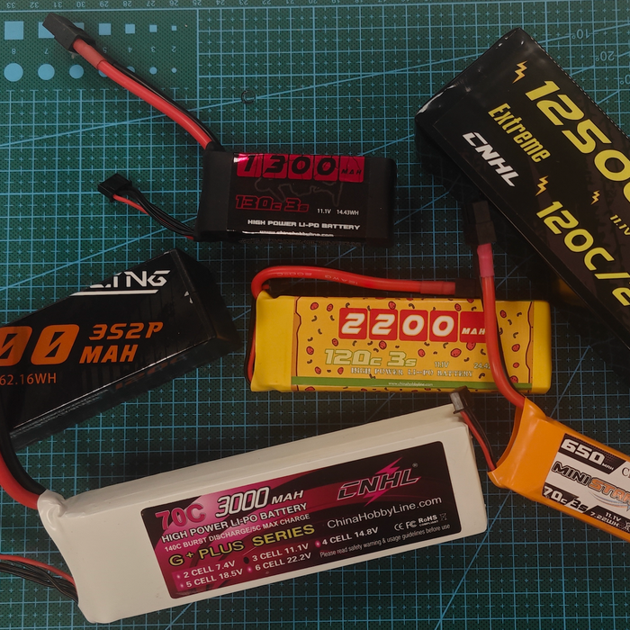 3S 11.1V LiPo battery used with RC airplanes cars crawlers boats and FPV models