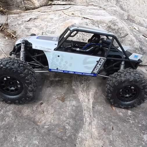 Vanquish Products H10 Optic Brushless RTR Sparco V2 rock crawler testing Fusion SE power on a rocky trail