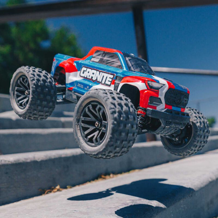 What are the features about 1/18 GRANITE GROM MEGA 380 Brushed 4X4 Monster Truck RTR