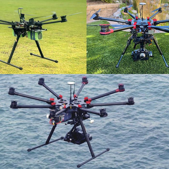 DJI S1000 vs S900 vs S800 EVO professional UAV platforms shown in industrial and aerial operation scenarios
