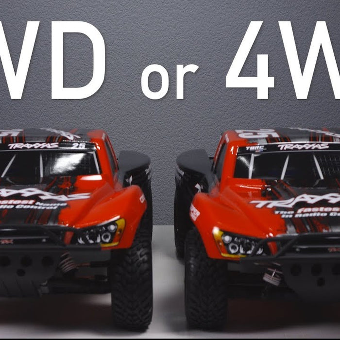What are the advantages of 4WD vs 2WD in RC cars?