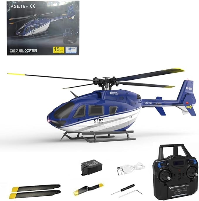 RC ERA C187 EC135 フライバーレスヘリコプター – 6軸ジャイロ、高度