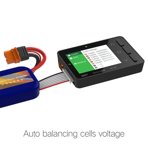 ISDT BG-8S automatic cell balancing function for 1-8S LiPo and LiHV batteries
