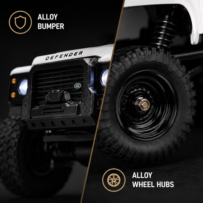 CNHL Officially Licensed 1:43 Land Rover Defender 110 Pick-Up RC Crawler