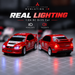 Mitsubishi Lancer Evolution IX 1:64 RC car with illuminated headlights and rear lights
