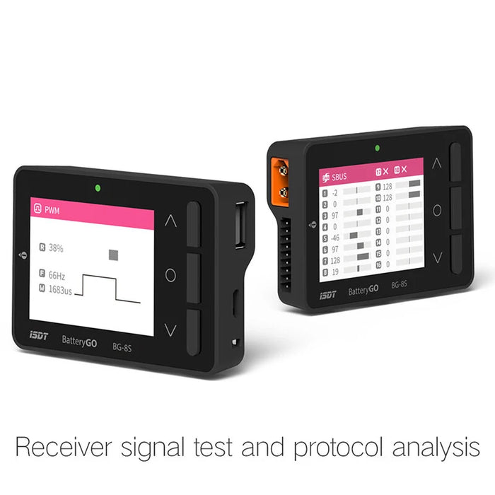 ISDT BG-8S receiver signal tester with PWM and S.Bus protocol analysis