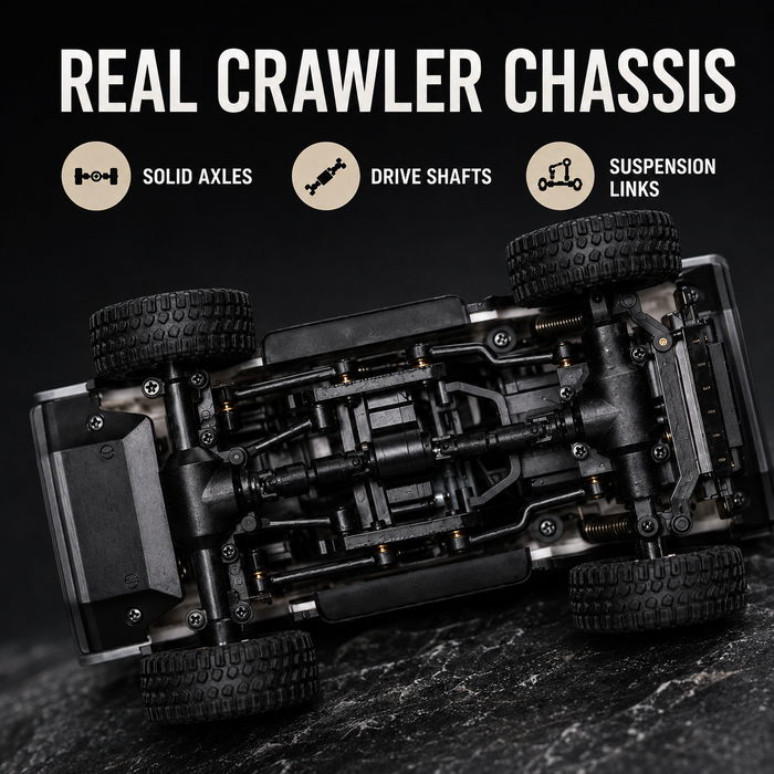 CNHL Officially Licensed 1:43 Land Rover Defender 110 Pick-Up RC Crawler
