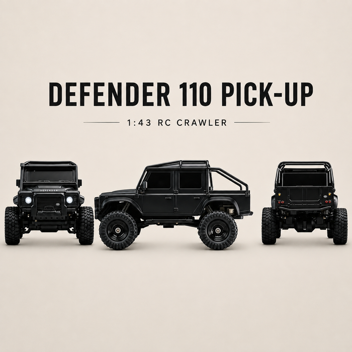 CNHL Officially Licensed 1:43 Land Rover Defender 110 Pick-Up RC Crawler