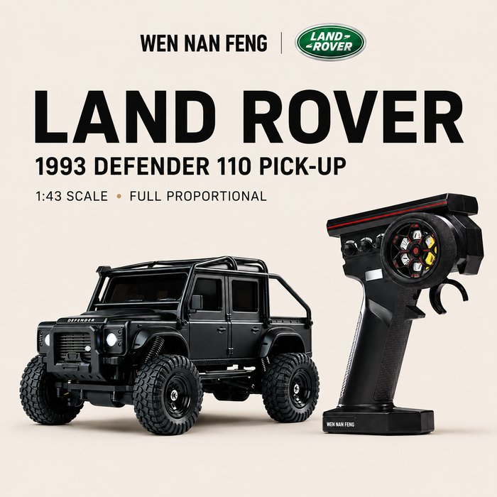 CNHL Officially Licensed 1:43 Land Rover Defender 110 Pick-Up RC Crawler