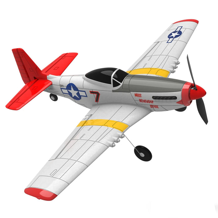 Volantex RC Fly P51D V2 400mm RTF – 4CH Krigsfly med XPilot Stabilizer til Begyndere