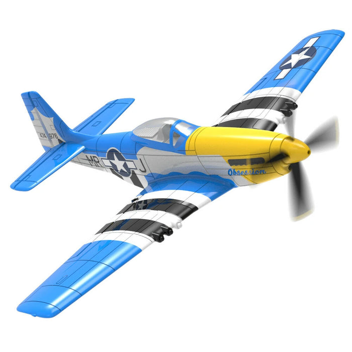 Volantex RC Fly P51D V2 400mm RTF – 4CH Krigsfly med XPilot Stabilizer til Begyndere
