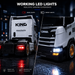 Working LED headlights and taillights on Scania S730 1/64 RC semi truck