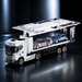 Wing-opening trailer on Scania S730 1/64 RC truck carrying two 1/64 model cars