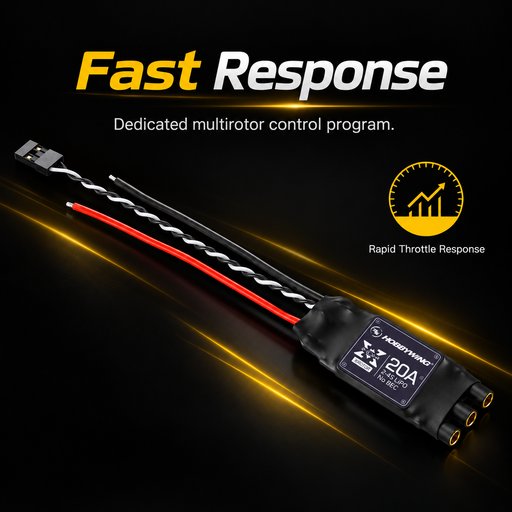 Hobbywing XRotor 20A 4S BLDC Multirotor ESC – 3-4S, 20A/30A