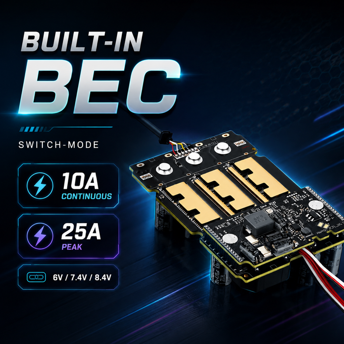 Hobbywing EZRUN MAX4 HV 300A 6–12S sensorstyrt børsteløs ESC for 1/5 RC-biler