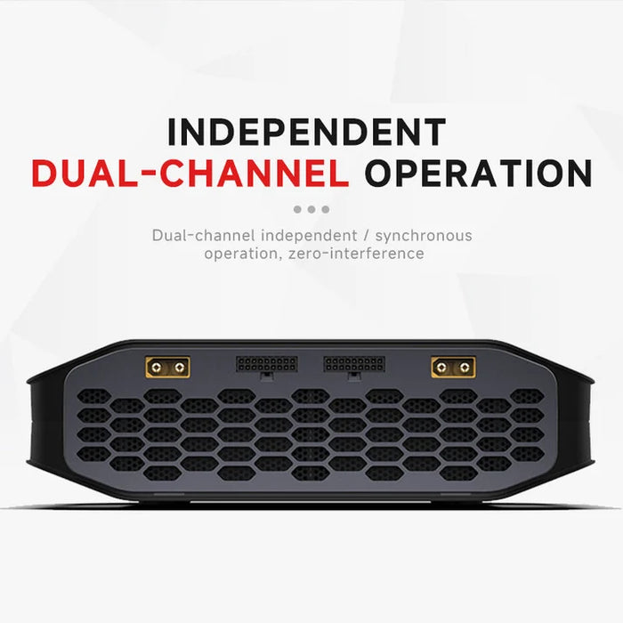 Carregador de LiPo ISDT X16 16S de canal duplo CA – 2200W 20A×2