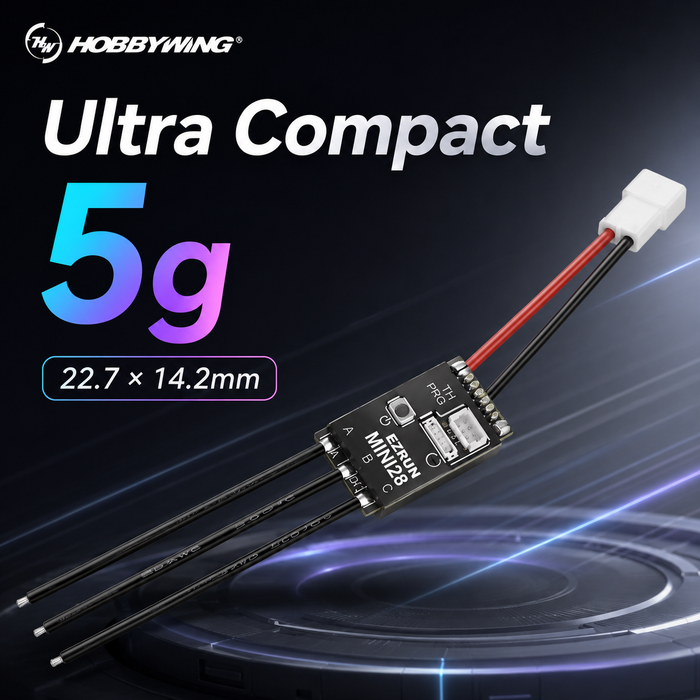 Hobbywing EZRUN MINI28 30A 2S Sensored Brushless ESC for 1/28 Mini-Z