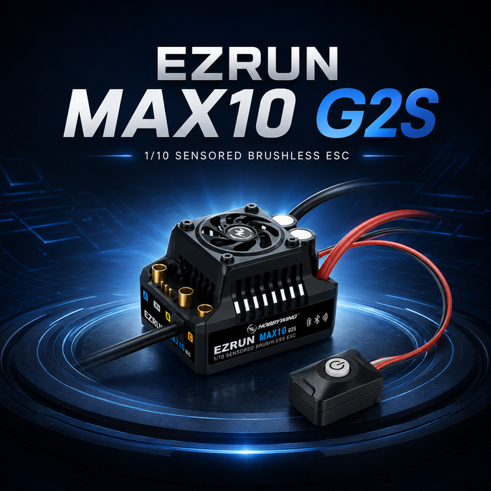 Variateur ESC sans balais Hobbywing EZRUN MAX10 G2S 80 A 2-3S avec capteur et Bluetooth intégré