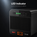 ISDT FD-200 LED indicator showing discharge current cell count and operating status