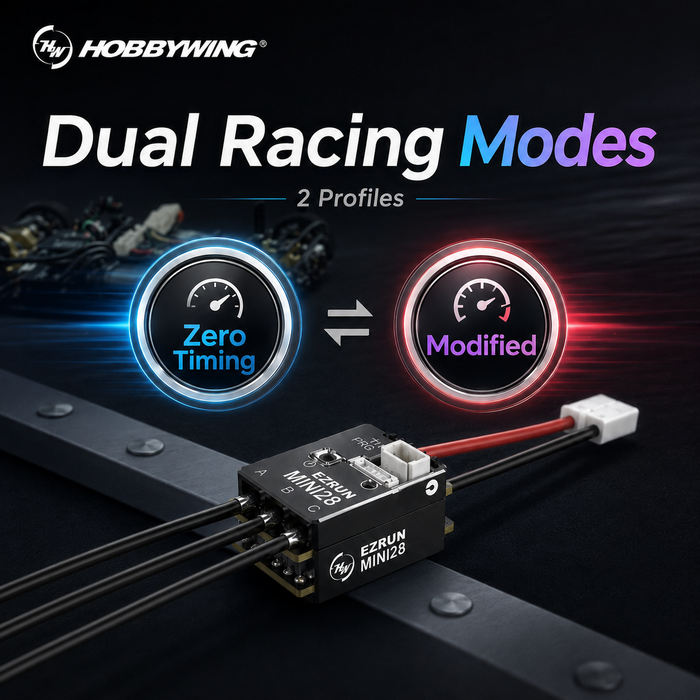 Hobbywing EZRUN MINI28 30A 2S Sensored Brushless ESC for 1/28 Mini-Z