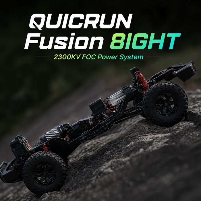 Hobbywing QUICRUN Fusion 8IGHT 2300KV FOC 2-in-1 80A ESC 및 모터 시스템, 1/8 RC 크롤러용