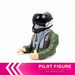 CNHL EDF pilot figure angled view for 80-90mm RC jet aircraft