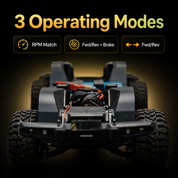 Sistema de motor y ESC 2 en 1 Hobbywing QUICRUN Fusion 8IGHT SE 1800KV FOC de 60 A para crawlers RC a escala 1/8