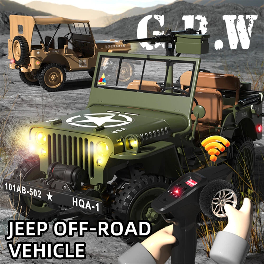 COOLBANK HG4-58 1/14 Willys Jeep Military Truck – 4WD Scale RC COOLBANK HG4-58 1/14 Willys Jeep Military Truck – 4WD Scale RC