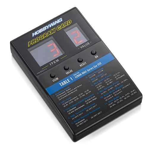 Hobbywing ESC LED Program Card for FlyFun SkyWalker Platinum QuicRun EzRun and SeaKing ESCs