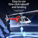 One-key takeoff and landing feature demonstration of RC ERA C138 Bell 206 helicopter