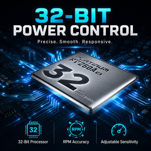 Hobbywing Platinum 260A HV SBEC V5 32-bit processor and RPM accuracy algorithm