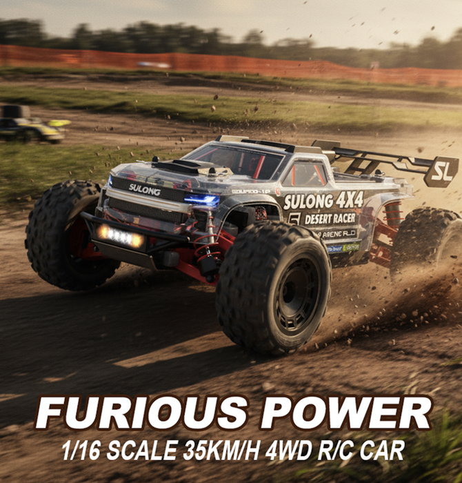 SLRC 4WD RC Truck powerful acceleration and off-road performance