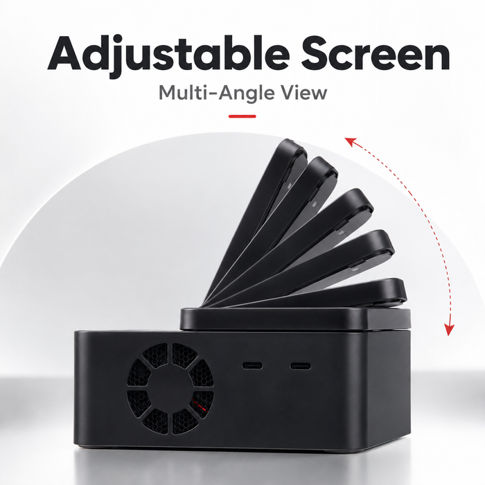 ISDT K2 ZIP adjustable multi-angle display for easier charger viewing