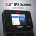 ISDT K2 ZIP 2.8 inch IPS display showing battery charging information