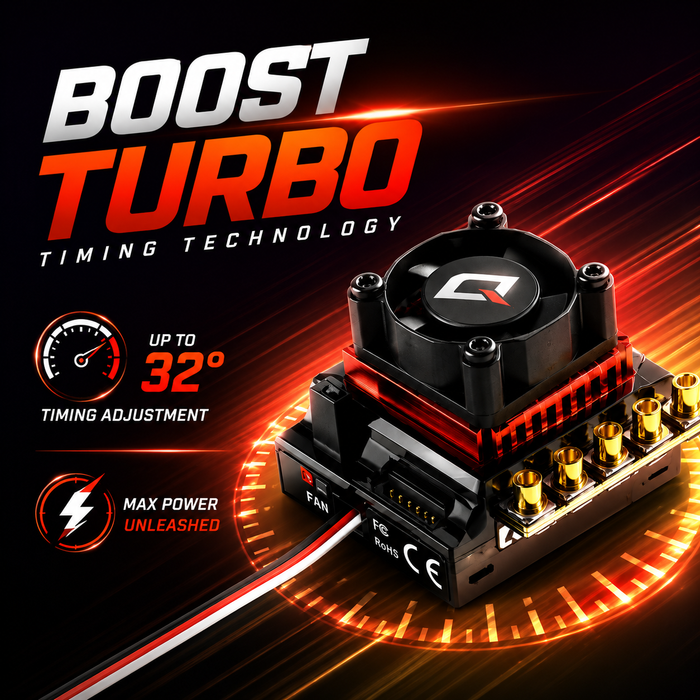 Hobbywing QUICRUN 10BL120 Sensored G2 120A 2S–3S Brushless ESC for 1/10 RC Cars