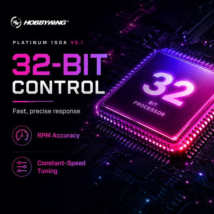 Hobbywing Platinum 150A V5.1 Brushless 3-8S ESC with 5-12V SBEC for 550 Helicopters & RC Aircraft