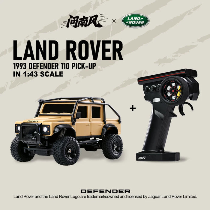 CNHL Officially Licensed 1:43 Land Rover Defender 110 Pick-Up RC Crawler