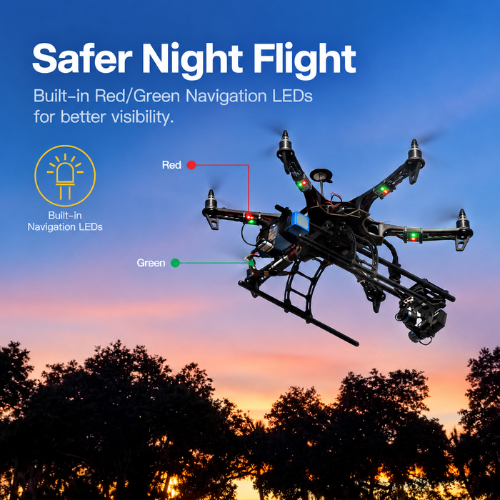 وحدة تحكم سرعة إلكترونية Hobbywing XRotor PRO 50A بأسلاك، عبوة مزدوجة – ‏4-6S، ‏50A/70A للطائرات المسيّرة