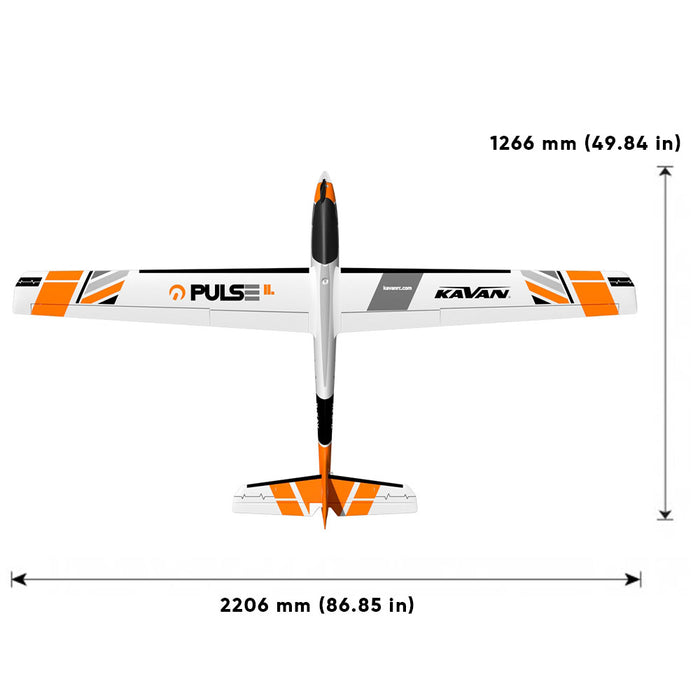 CNHL KAVAN Pulse 2200 V2 2206mm dimensions and 3-view layout