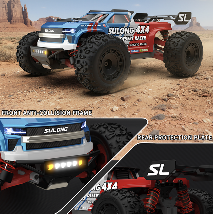 SLRC SL-16/C5 RC Monster Truck front anti-collision frame and rear protection plate design