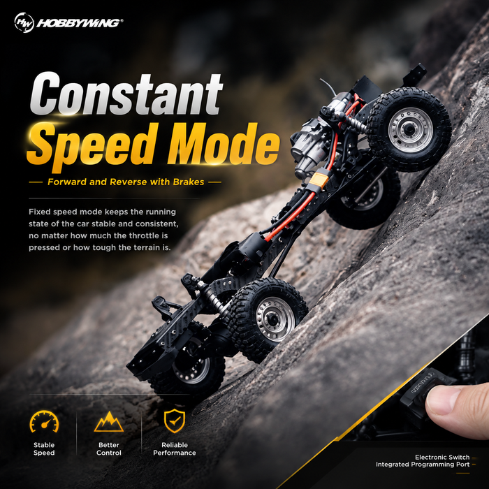Hobbywing QUICRUN Fusion Pro 2300KV FOC 2-in-1 60A ESC & Motor System for 1/10 RC Crawlers
