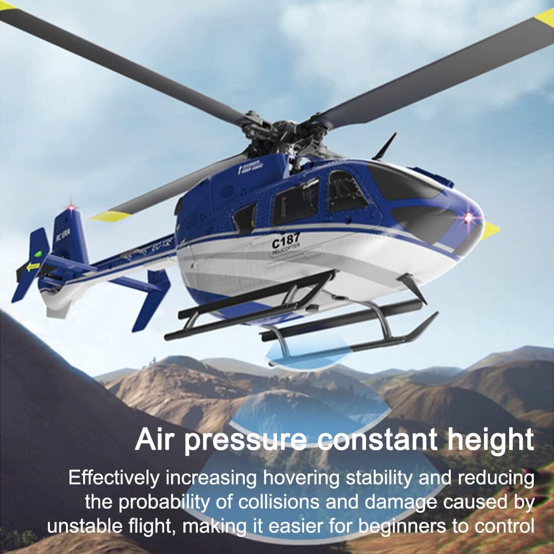 RC ERA C187 EC135 フライバーレスヘリコプター – 6軸ジャイロ、高度